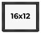 Shadow Box 1" Depth Grey Picture Frame - UV Acrylic, Backing Board, Hanging Hardware